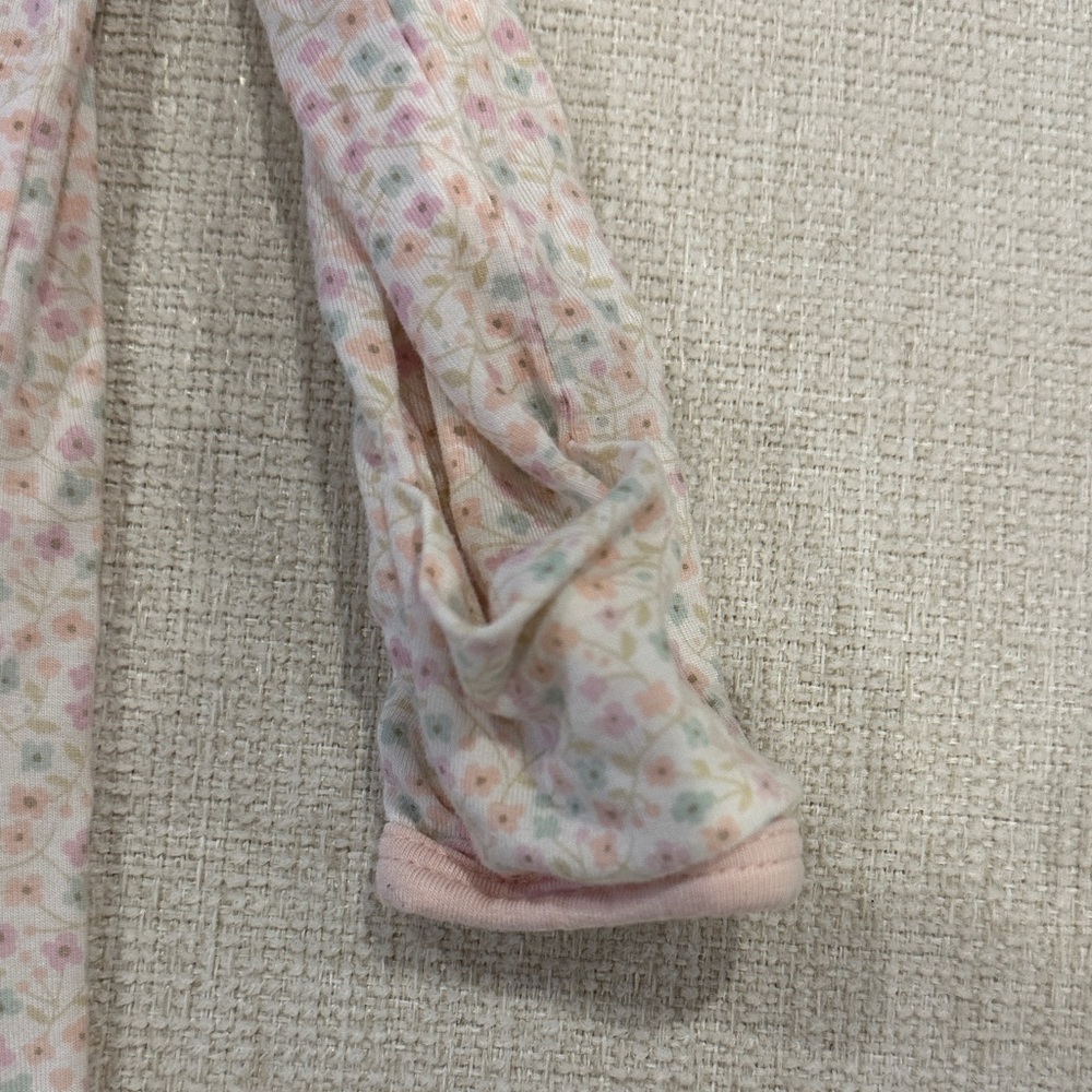 Magnetic Me Pink Floral Footie PJ - Picture 4 of 5
